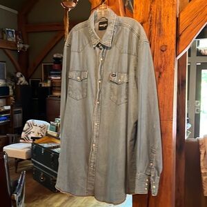 Wrangler Denim Pearl Snap Shirt